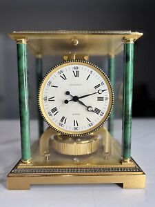 Jaeger Lecoultre, Atmos Vendome with Marbled Columns, Manufacted in 1972 Vintage