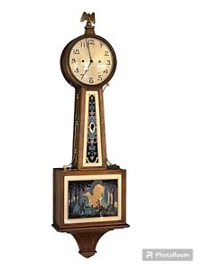 NEW HAVEN CLOCK CO. BANJO CLOCK Willard Style
