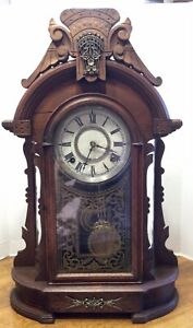 Antique F. KROEBER Mantle Clock Company New York  OREGON -working