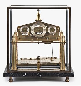 ongreve style rolling ball clock signed Sydenham Cowes