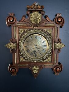Rare And Beautiful Lenzkirch Cartel Wall Clock