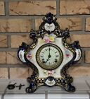 Antique ANSONIA Royal Bonn. Mantel Clock. Needs Serviced. See Video & Pictures.