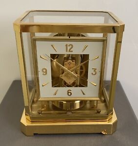 Beautiful, Serviced 1960's Jaeger LeCoultre Atmos 528-6 Square Dial- Working!