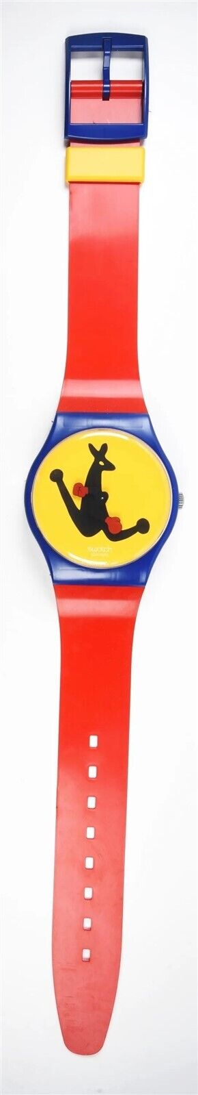 HUGE Swatch Watch BOXING Kangaroo MAXI MGN163 Wall Clock 83" Tall NOT RUNNING!!