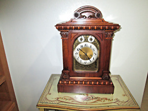 JUNGHANS WESTMINSTER CHIME BRACKET CLOCK WITH FULLY RESTORED MOVEMENT