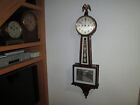 NEW HAVEN CLOCK CO. "WILLARD" MODEL 30 DAY TIME ONLY BANJO CLOCK FULLY RESTORED