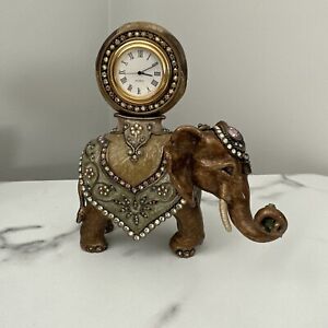 Jay Strongwater Elephant Clock Rare Colors