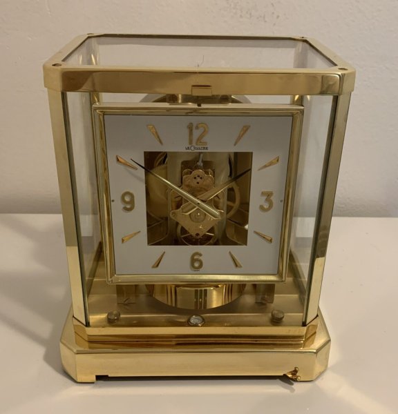 Beautiful Clean! Serviced! 1968 Jaeger LeCoultre Atmos 528-8 Clock- Working!