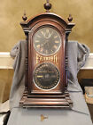 Antique 1880s Seth Thomas Fashion black Dial Southern Calendar Shelf Clock