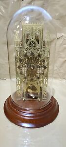 York Minster Cathedral Skeleton Clock Hermle Key Wound Pendulum Movement