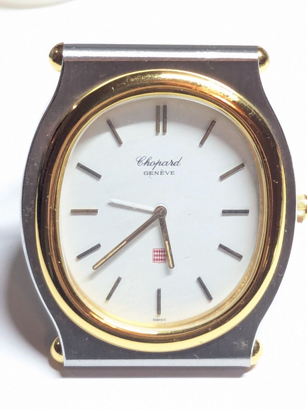 Chopard Monte Carlo Design 50mm Travelling Quartz Alarm Clock. Circa 1994.