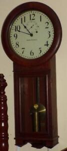 Seth Thomas No. 2 Regulator, 8 Day Time Wall Clock Oak Case, Beautiful & Running