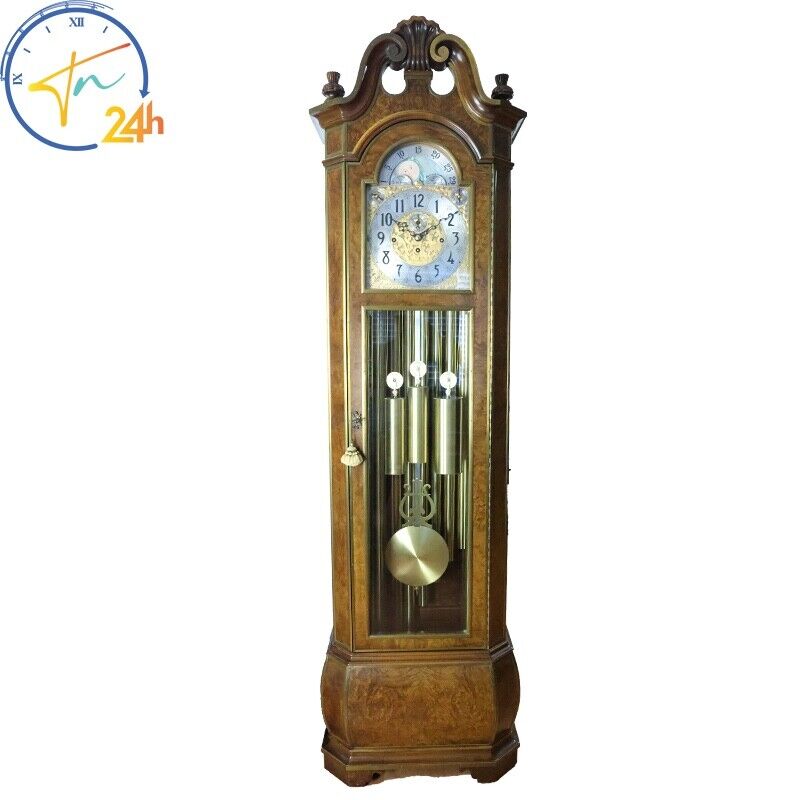 Beautiful 1970s Herschede 9 Tubulars Grandfather Clock Model 250