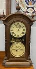 Antique Souther Calendar Clock Co Fashion 1878 Calendar Clock, Great Example