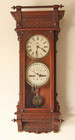 Waterbury Clock 8 day Spring Wound Double Dial Regulator No.28 day month weekday