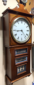 40101 - Rare Antique Prentiss "Empire" Calendar Clock with 90-Day Movement