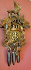 VINTAGE HONES CARVED LIMITED CUCKOO CLOCK 8 DAY PLAYS EDELWEISS FOX GRAPES VIDEO