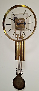 RARE Vintage George Nelson Howard Miller Lucite Wall Hanging Grandfather Clock