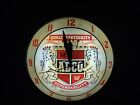 Vintage Rare ADCO Double Bubble Advertising Wall Clock Lighted WORKS! 15"