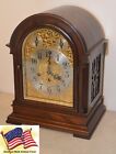 New ListingRESTORED SETH THOMAS GRAND ANTIQUE CHIME CLOCK NUMBER 73 - 1921 IN MAHOGANY