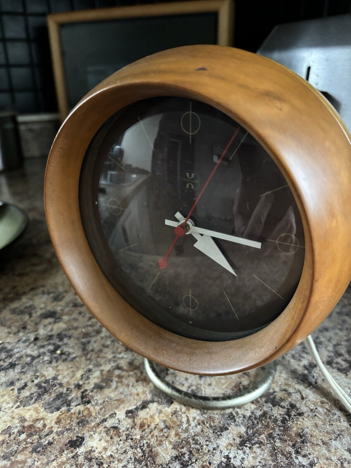 ORIGINAL 1950's GEORGE NELSON CHRONOPAK TABLE CLOCK