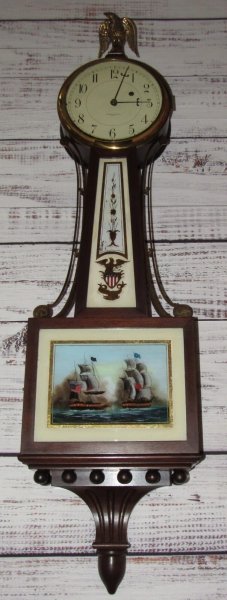 New ListingE. Howard & Co Boston No. 95 Presentation Banjo Wall Clock Weight Driven 8-Day