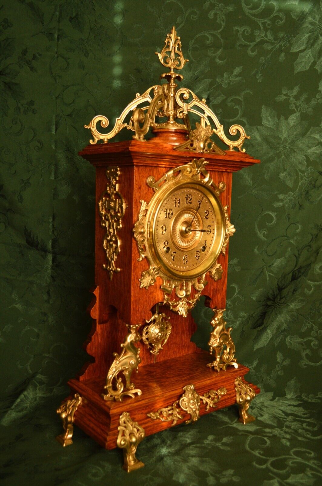 New ListingRARE ANSONIA 'CABINET D' MANTEL CLOCK. RESTORED. SERVICED.