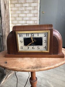 Vintage Art Deco Revere Telechron Westminster electric chime clock, buy now