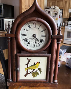 Brewster & Ingraham, Antique 4 Column, Onion Top Clock