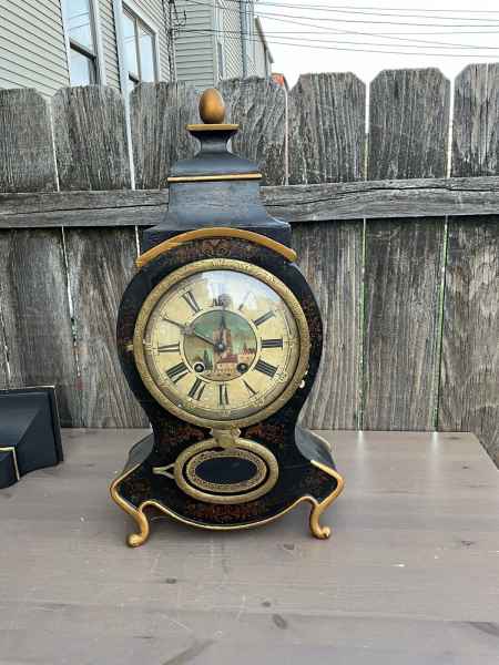 antique swiss neuchatel quarter striking large bracket clock , running &striking