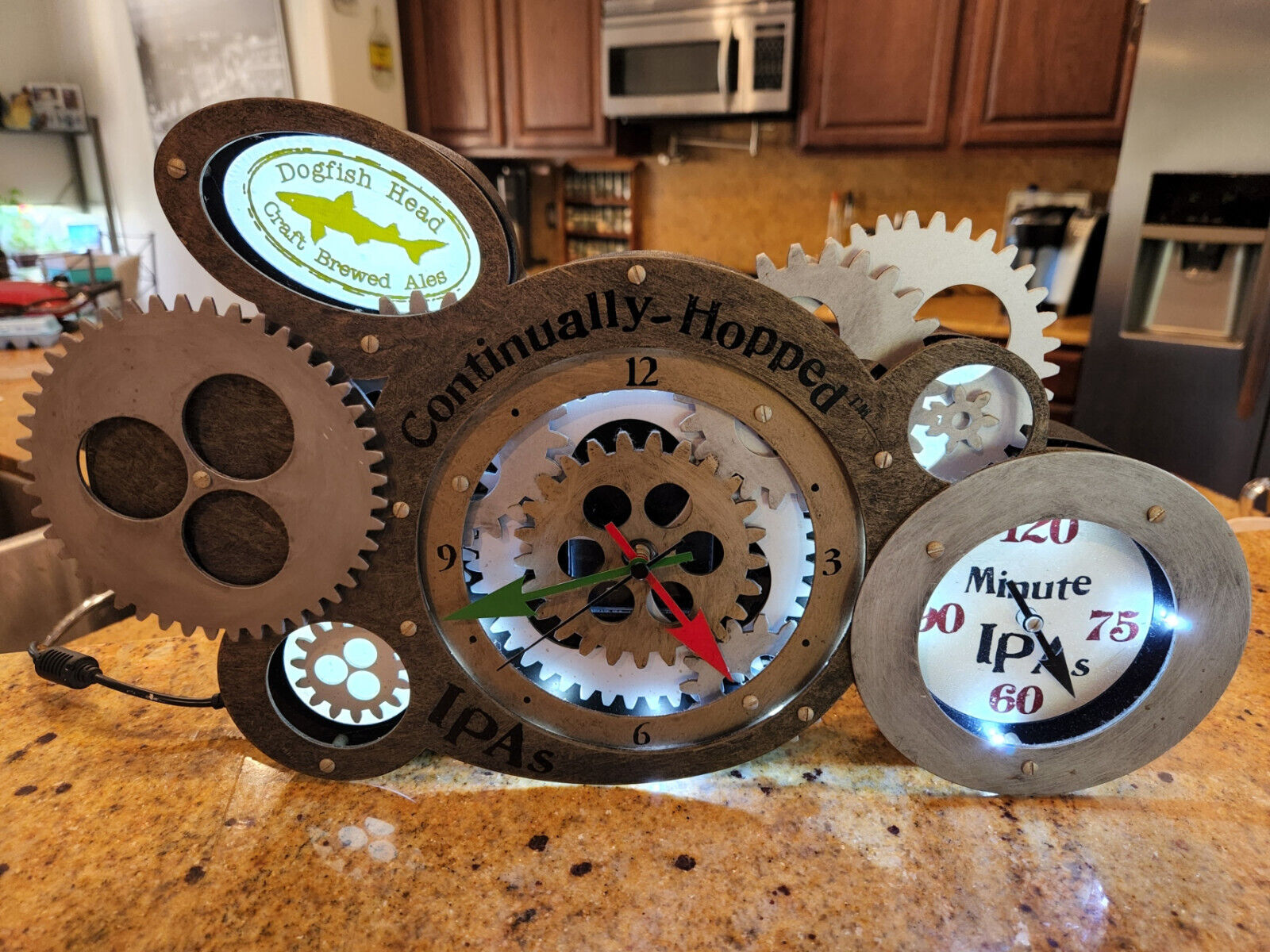 Dogfish Head Steampunk Clock - Rare Limited Edition