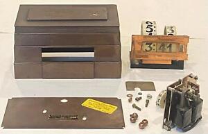 Vintage 1950's Lawson Model 75X Clock-Cigarette Holder Style Case Parts Repair