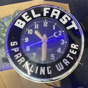 Glo-Dial Clock Company Belfast Sparkling Water Wall Clock **WORKS**