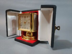 Angelus 1963 Presentation Weather Station Rotating Desk Clock with case prestine