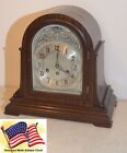 RARE RESTORED HERSCHEDE MODEL 10 ANTIQUE WESTMINSTER CANTERBURY CHIME CLOCK 1920
