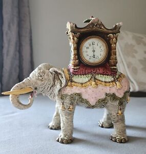 Antique Elephant Mantel Clock from 19th century