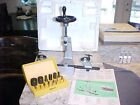 BERGEON 6200 CLOCK BUSHING MACHINE & BRAND NEW SET BERGEON REAMERS IN ORIG/BOX!