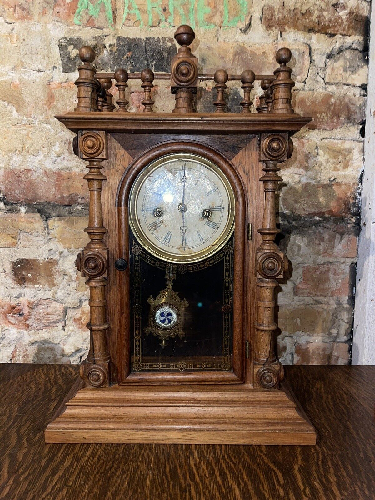 Antique EN Welch Clock W/ Patti Movement Model - Gerster VP