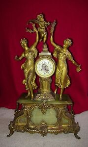 Mathurin Moreau 29” tall French museum clock 1800s Louis Boname Seloncourt