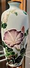 Excellent Antique Meiji Era Moriage Japanese Cloisonne Vase Sign KUMENO TEITARO