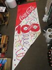 COCA COLA 100 YEAR 1986 CENTENNIAL FLAG THAT FLEW DOWNTOWN DURING THE PARADE