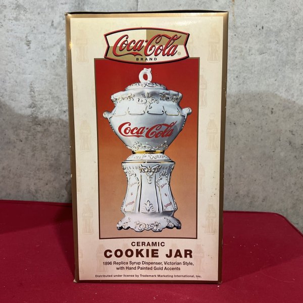 Ceramic Coca-Cola Cookie Jar, 1896 Replica Syrup Dispenser Victorian Style