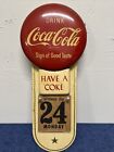1975 Coca-Cola Metal Button Have A Coke Calendar 19.5x8 B6