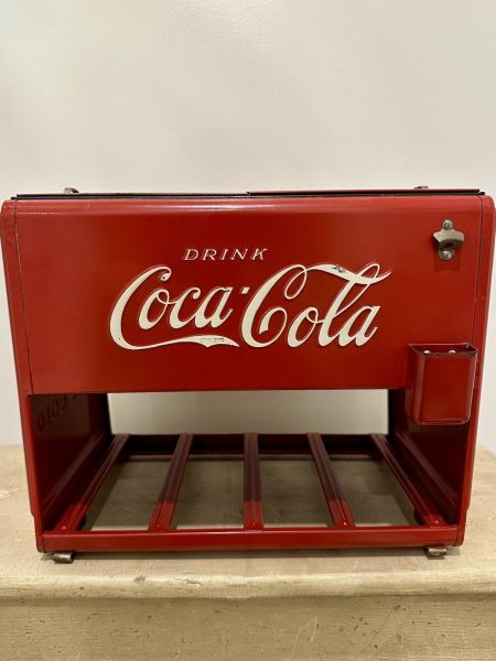 1939 Coca-Cola Salesman Sample Cooler Box w. Advertising