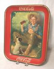 1931 COCA-COLA PRESSED METAL 13 1/4" X 10 1/4 SERVING TRAY - NORMAN ROCKWELL