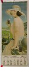 ORIGINAL 1922 COCA COLA ADVERTISING CALENDAR LARGE SIZE BASEBALL GAME COKE SIGN