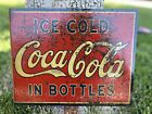 Rare 1925 - Ice Cold Coca Cola In Bottles Sign