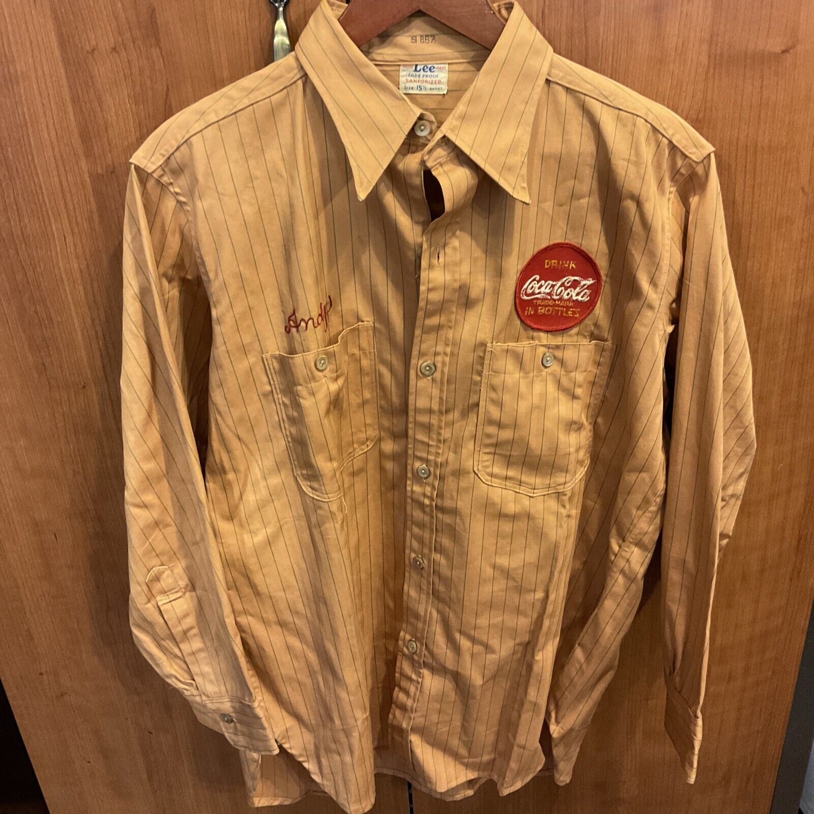 1930’s Coca-Cola Factory Uniform Driver SHIRT BY LEE DENIM - RARE Vintage