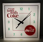 Coca-Cola vintage light up wall clock Things Go Better With Coke