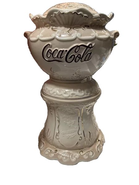 Vintage 1998 Victorian Dispenser Coca-Cola Cookie Jar 16" (with Box)